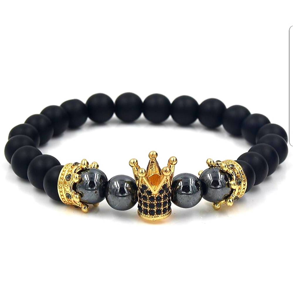 Triple Crown Gold plated Charm Bracelet